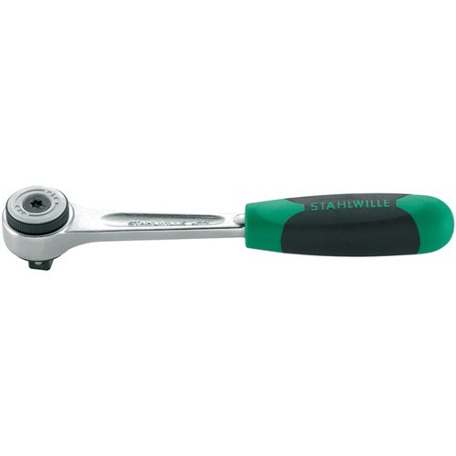 Stahlwille 3/8" Drive 60 Teeth Reversible Ratchet With 2-Component Handle SW422N - AIMS Industrial Supplies