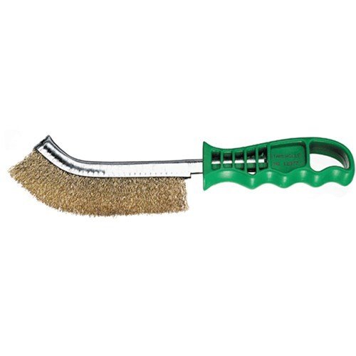 Stahlwille Brush Wire Brass Coated Steel Plastic Handle - SW12377 - AIMS Industrial Supplies