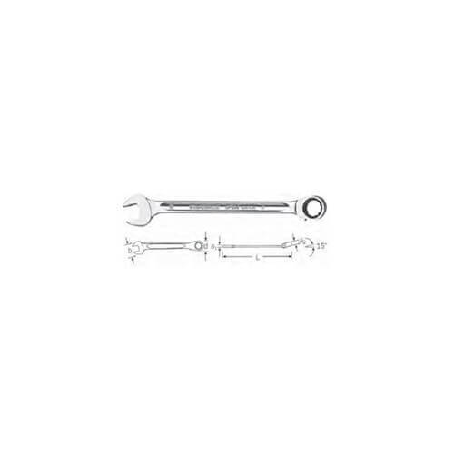 Stahlwille Combination Ratchet, 13mm Reversible 72 Tooth, #17 SW171