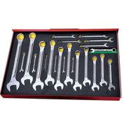 Stahlwille Combination Spanner Set, 3/16" - 1-1/4" 13 22-Piece SW13A/22 - AIMS Industrial Supplies