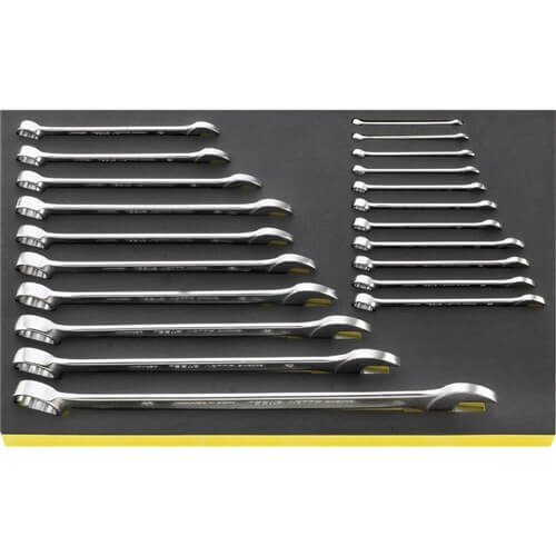 Stahlwille Combination Spanner Set 6-34mm TCS Foam, 13 21-Piece SW13/21 - AIMS Industrial Supplies