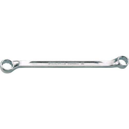 Stahlwille Double Ended Ring Spanner,Shallow Offset-Metric Chrome Plated Finish - AIMS Industrial Supplies