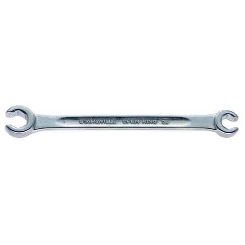 Stahlwille Double Open Ended Flare Nut Spanner-Metric Chrome Plated Finish - AIMS Industrial Supplies
