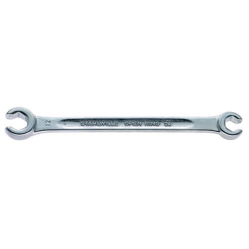 Stahlwille Double Open Ended Flare Nut Spanner-Metric Chrome Plated Finish1