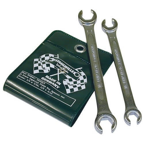 Stahlwille Double Open Ring Spanner Set, 3/8 x 7/16" - 1/2 x 9/16", 2-Piece SWVP24A/21