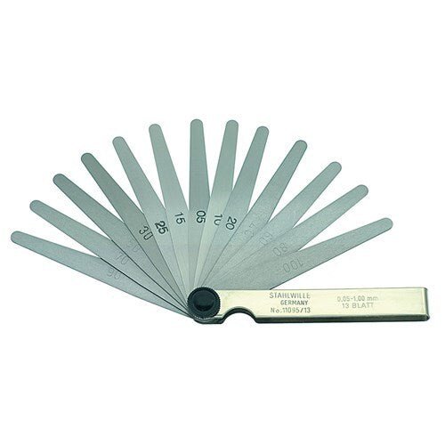 Stahlwille Precision Feeler Gauge 13 Blades 0.05 - 1mm - SW11095/13 - AIMS Industrial Supplies
