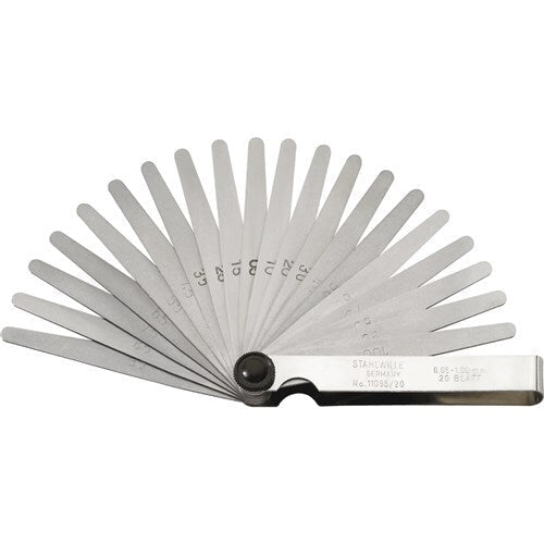 Stahlwille Precision Feeler Gauge 20 Blades 0.05-1mm - SW11095/20 - AIMS Industrial Supplies