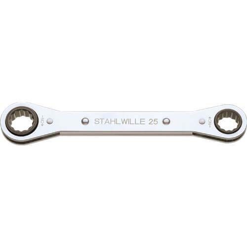 Stahlwille Ratchet Ring Spanner-Imperial Solid Steel Material - AIMS Industrial Supplies