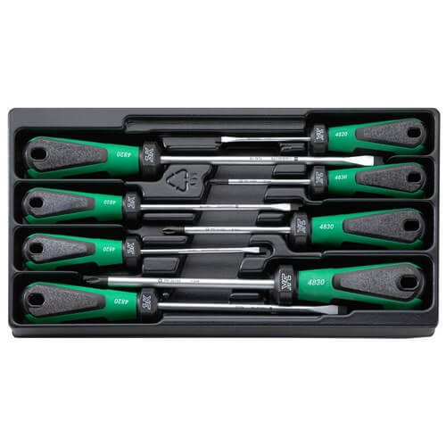 Stahlwille Screwdriver Set 3K Drall 8-Piece 5 Slot / 3 Phillips  SW48921