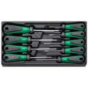Stahlwille Screwdriver Set 3K Drall Torx 9-Piece Tamper Resistant  SW48991