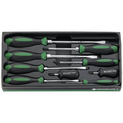 Stahlwille Screwdriver Set Drall + 8-Piece 5 Slotted/3 Phillips  SW46971