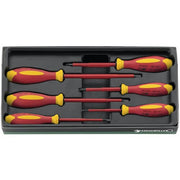 Stahlwille Screwdriver Set Drall+ VDE 6-Piece 4 Slotted/2 Phillips SW4695VDE - AIMS Industrial Supplies