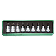 Stahlwille Set Socket Torx 1/2" Drive 9-Piece T20 - T60 SW54 - AIMS Industrial Supplies