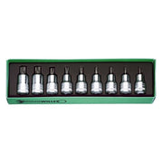 Stahlwille Set Socket Torx 1/2" Drive 9-Piece T20 - T60  SW541