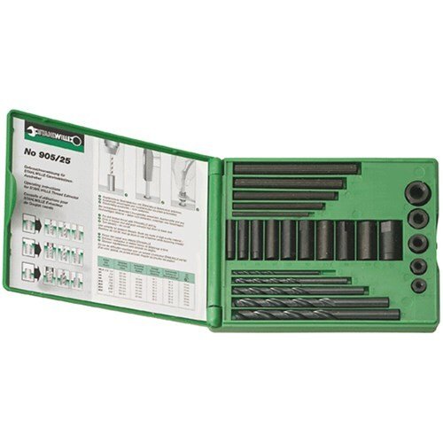 Stahlwille Set Stud Remover M5-M16 3/16 - 5/8" 25-Piece - SW905/25 - AIMS Industrial Supplies