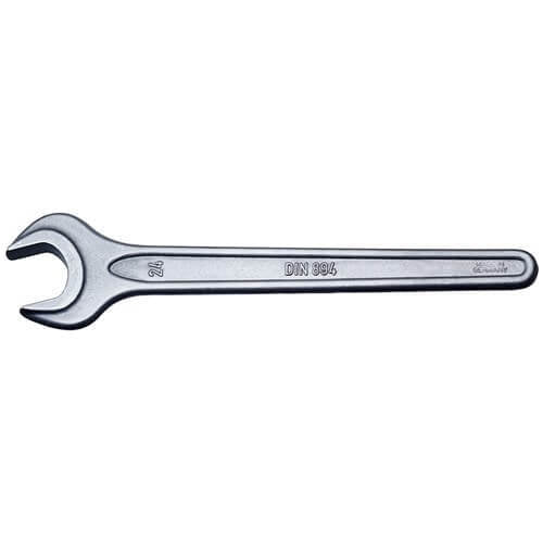 Stahlwille Single Open End Spanner-Metric Chrome Plated Finish - AIMS Industrial Supplies