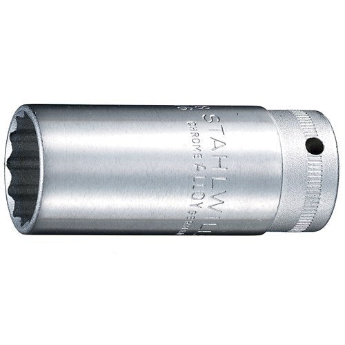 Stahlwille Socket Extra Deep 12 Point - 3/8 Drive - Imperial - AIMS Industrial Supplies