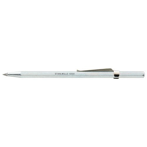 Stahlwille SW12322 - 77100001 Tungsten Carbide Scriber with Clip - AIMS Industrial Supplies