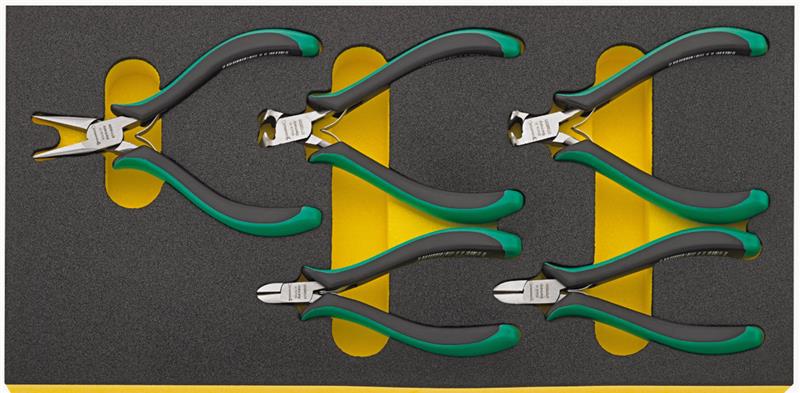 Stahlwille SWTCS 6707 - 6711 - 96838798 Electronics Pliers Set, 5 Pieces - AIMS Industrial Supplies