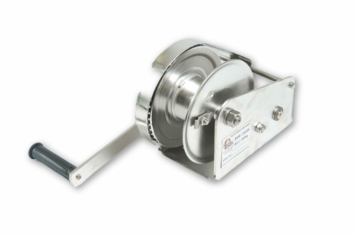 Stainless Steel Braked Hand Winch / Boat Winch (545 - 1,200 kg) - AIMS Industrial Supplies