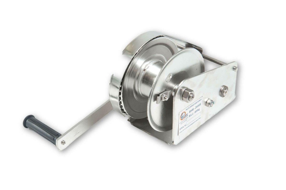 Stainless Steel Braked Hand Winch / Boat Winch (545 - 1,200 kg) - AIMS Industrial Supplies