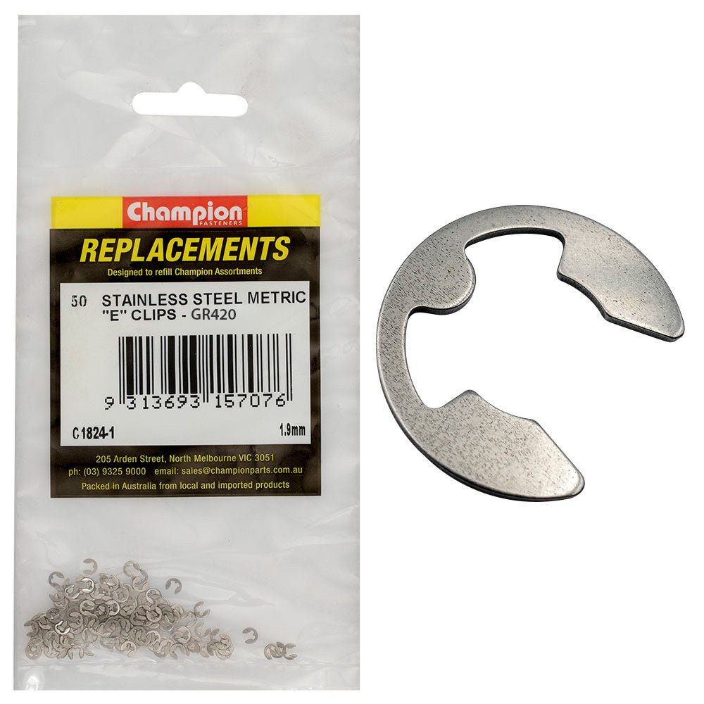 Stainless Steel E - Type Circlip Assortment Refill - AIMS Industrial Supplies