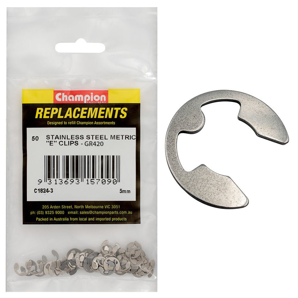 Stainless Steel E - Type Circlip Assortment Refill - AIMS Industrial Supplies