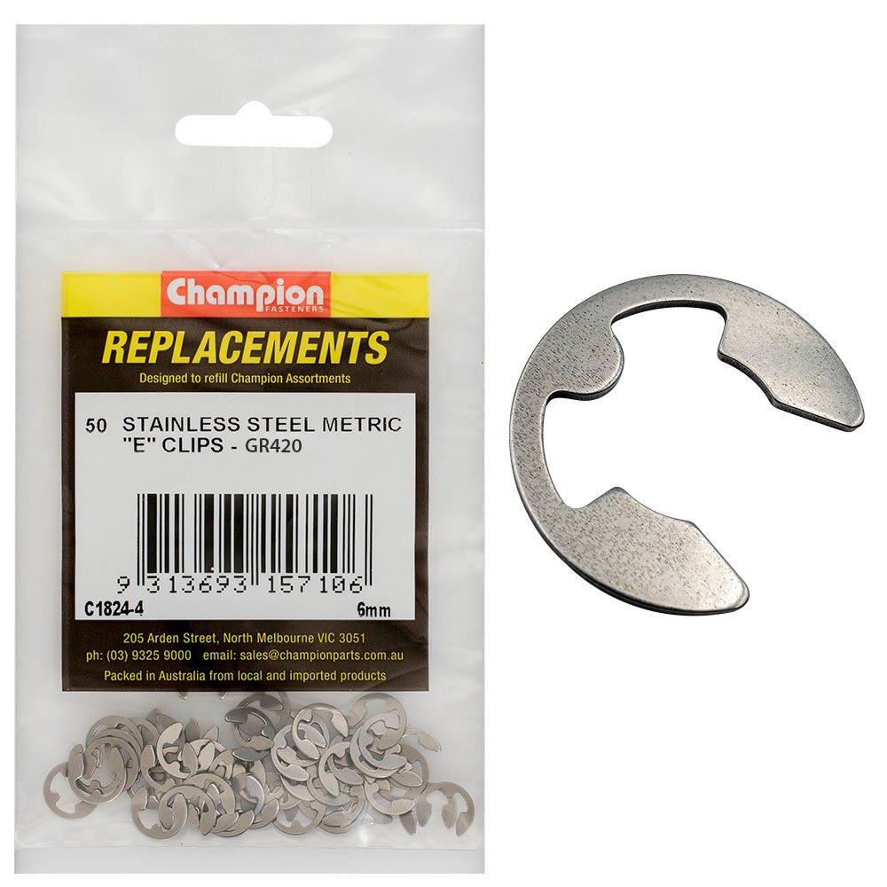 Stainless Steel E - Type Circlip Assortment Refill - AIMS Industrial Supplies