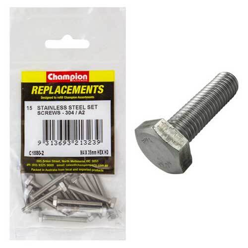 Stainless Steel Hex Set Screw Assortment Refill - AIMS Industrial Supplies