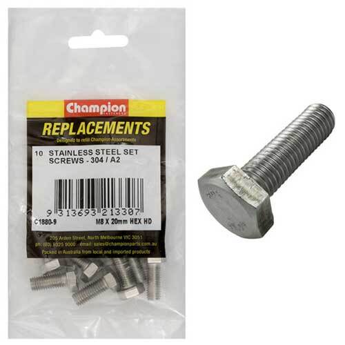 Stainless Steel Hex Set Screw Assortment Refill - AIMS Industrial Supplies