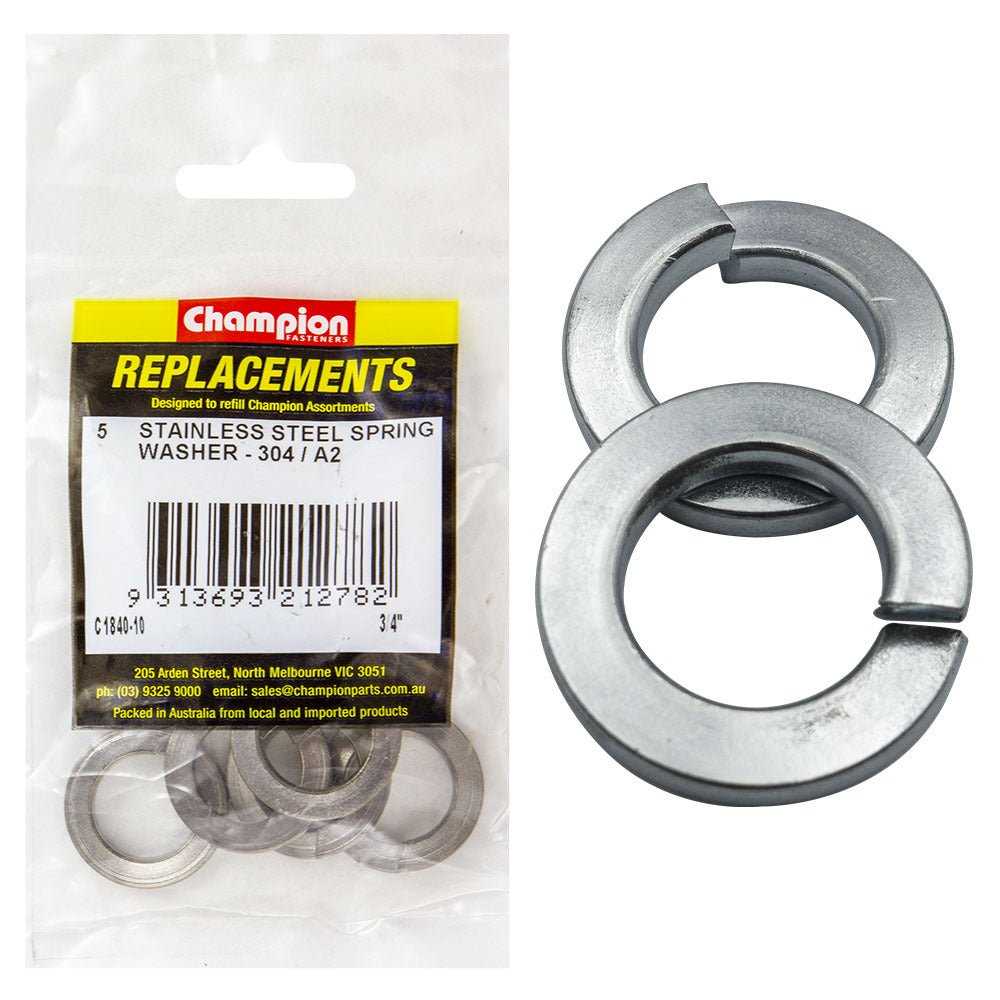 Stainless Steel Spring Washer Assortment Refill - AIMS Industrial Supplies