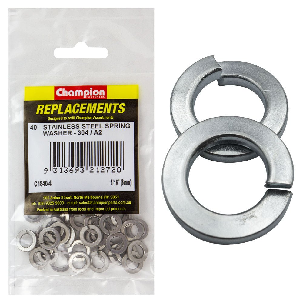 Stainless Steel Spring Washer Assortment Refill - AIMS Industrial Supplies