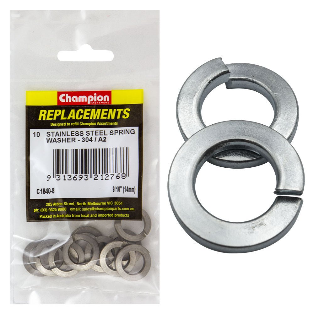 Stainless Steel Spring Washer Assortment Refill - AIMS Industrial Supplies