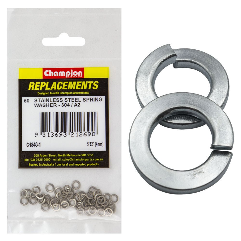 Stainless Steel Spring Washer Assortment Refill - AIMS Industrial Supplies