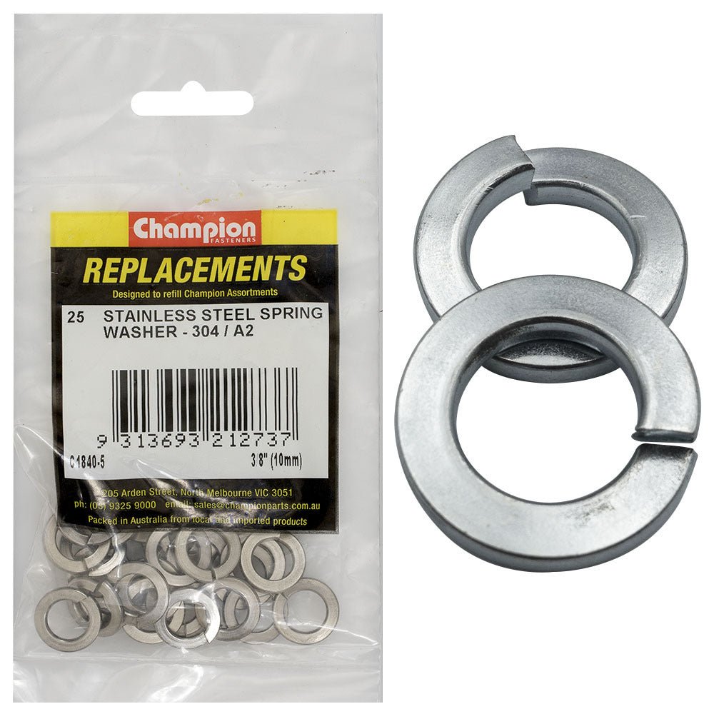 Stainless Steel Spring Washer Assortment Refill - AIMS Industrial Supplies