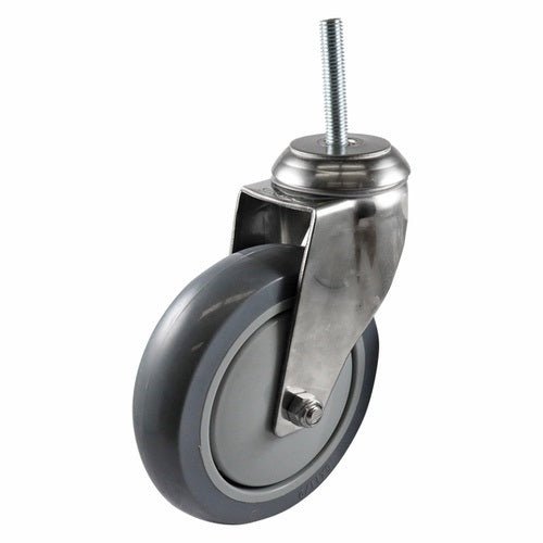 Stainless Swivel Stem Castor - Urethane Wheel, Grey G7 Series - AIMS Industrial Supplies