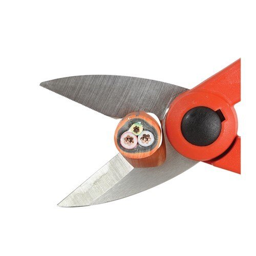 Sterling 140mm Black Panther Electrician's Multipurpose Scissors - AIMS Industrial Supplies