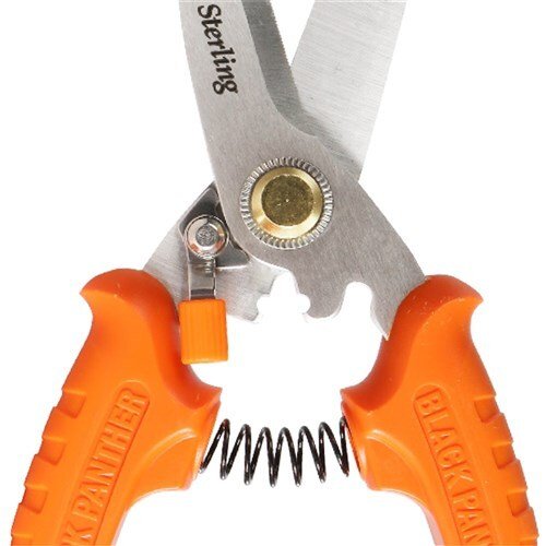 Sterling 200mm Black Panther Gen II Round Tip Industrial Snips - Pack of 12 - AIMS Industrial Supplies