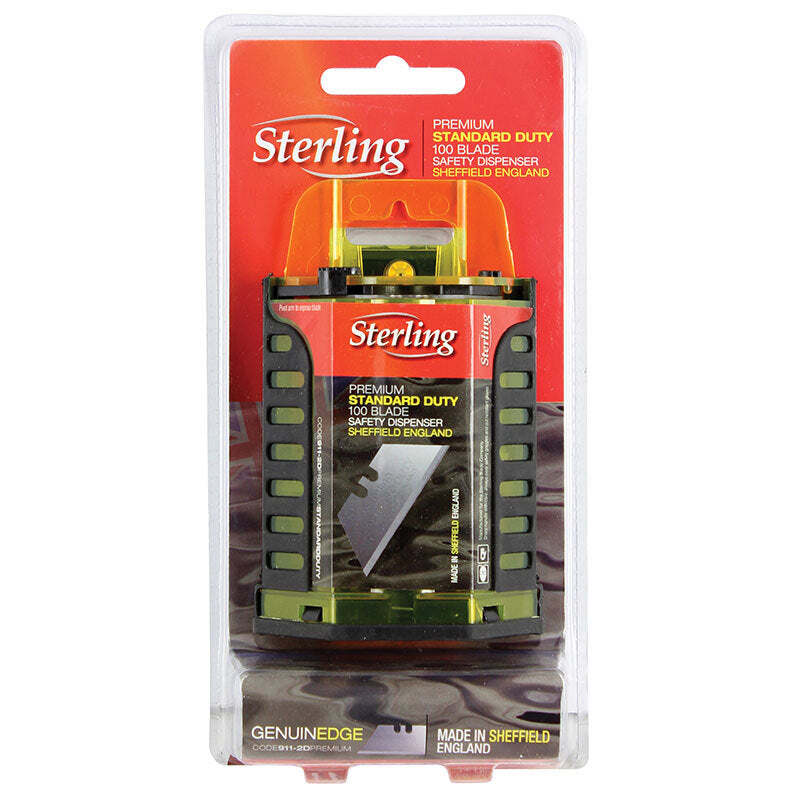 Sterling 911-2D Standard Duty Trimming Blade in Dispenser - 100/Pack1