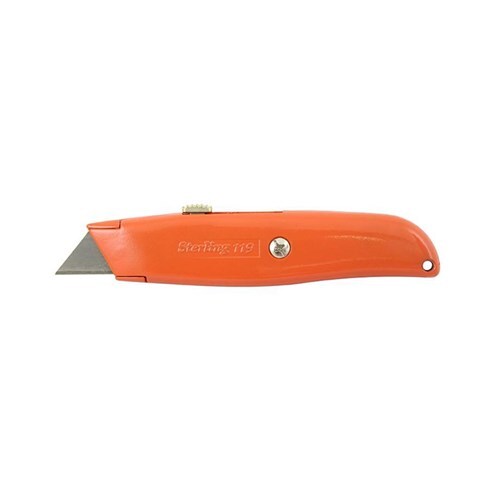 Sterling Fluro Retractable Trimming Knife - 119 - 2D - AIMS Industrial Supplies