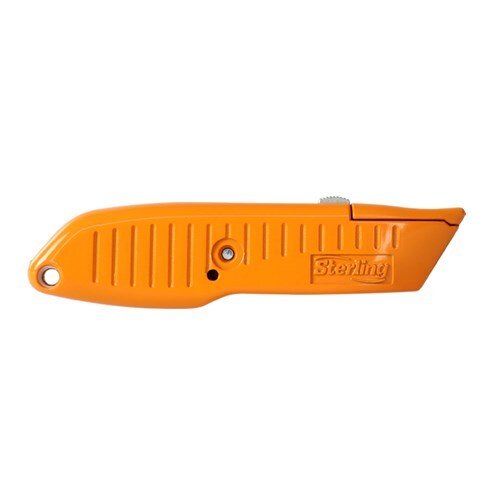 Sterling Orange Safety Ultra - Grip Self Retracting Knife - 115 - 1YRH - AIMS Industrial Supplies