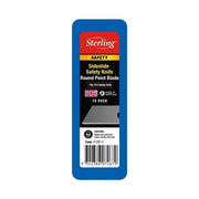 Sterling Round Point Blade for Side - Slide Knife Tube, 10/Pack - 412BP - 4