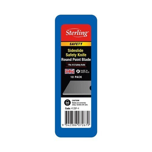 Sterling Round Point Blade for Side - Slide Knife Tube, 10/Pack - 412BP - 4 - AIMS Industrial Supplies