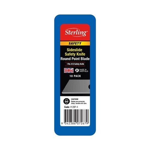 Sterling Round Point Blade for Side-Slide Knife Tube, 10/Pack - 412BP-42