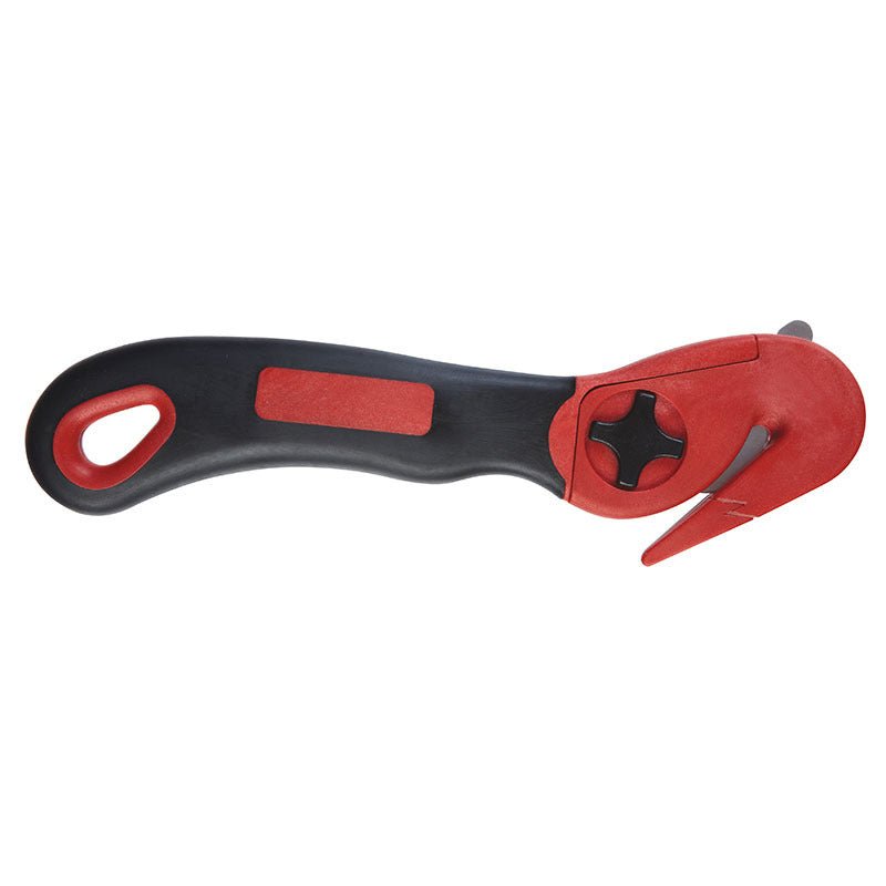 Sterling Tusk II Enclosed Blade Safety Knife w/ Cartoon Opener - AIMS Industrial Supplies