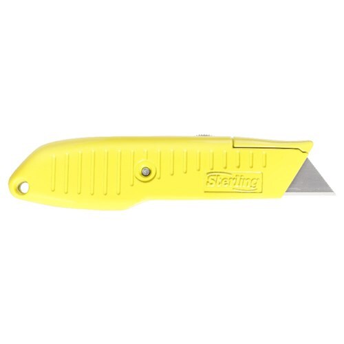 Sterling Ultra Grip Fluro Retractable Knife With 3 Blades - 115-1YH2