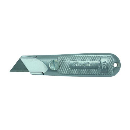 Sterling Ultra - Lap Silver Fixed Knife W/ Thumlock - AIMS Industrial Supplies
