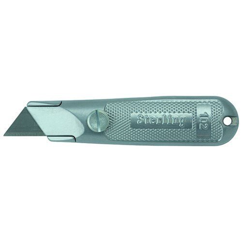 Sterling Ultra - Lap Silver Fixed Knife W/ Thumlock - AIMS Industrial Supplies
