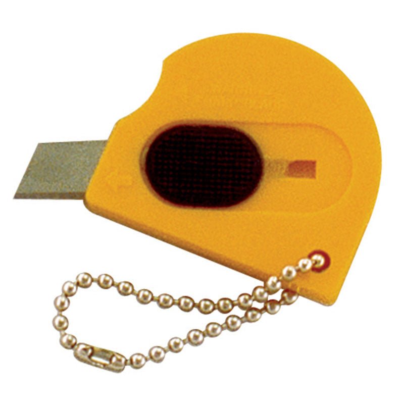 Sterling Yellow Key Ring Touch Knife - AIMS Industrial Supplies