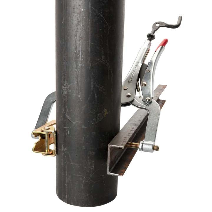 Strong Hand Pipe Adjustable Pliers Top V - Pad Spindle 292.1 x 89mm - AIMS Industrial Supplies
